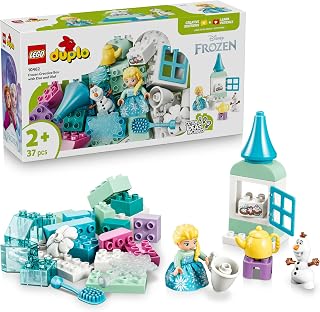 LEGO DUPLO Disney Frozen Creatieve Doos met Elsa en Olaf Bouwpakket voor Peuters met 2 Figuren - Educatief Montessori Speelgoed - Cadeau voor Jongens en Meisjes vanaf 2 Jaar 10462