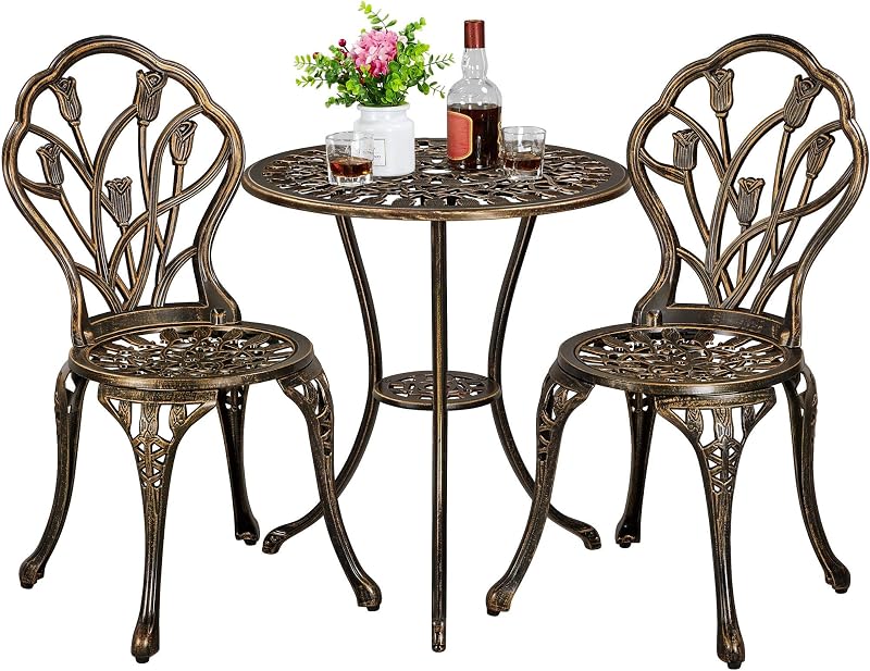 Yaheetech Set met 1 tafel en 2 stoelen - outlet/retourdeal