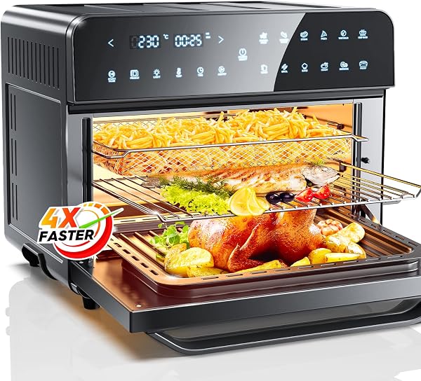 Heteluchtfriteuse 25 l friteuse zonder olie - tweedehands - als nieuw — outlet/retourdeal