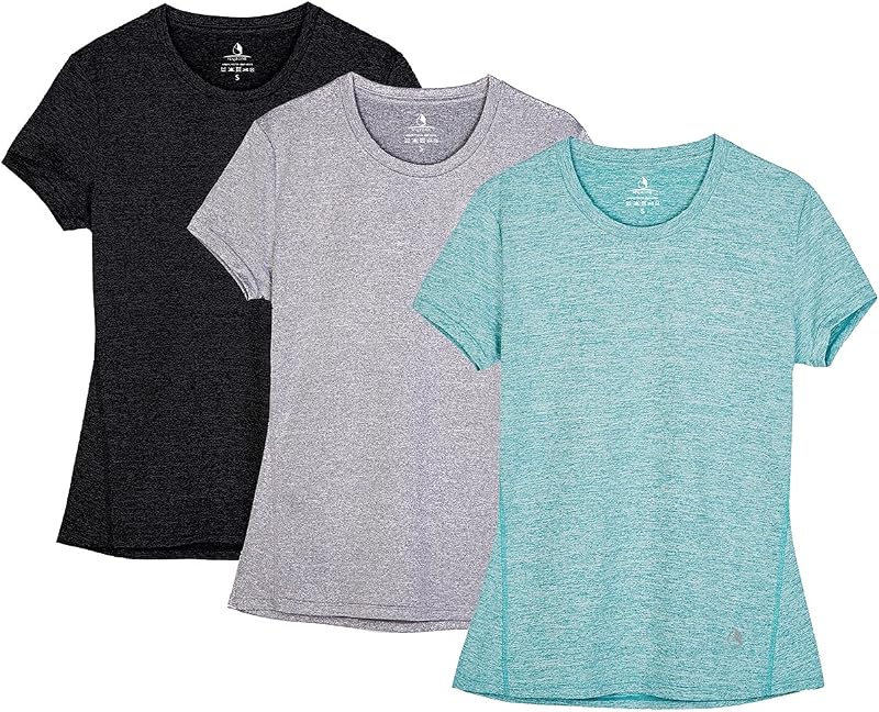 icyzone Sport T-shirt Dames Korte Mouwen Loopshirt Ademend Fitness - tweedehands - als nieuw — outlet/retourdeal