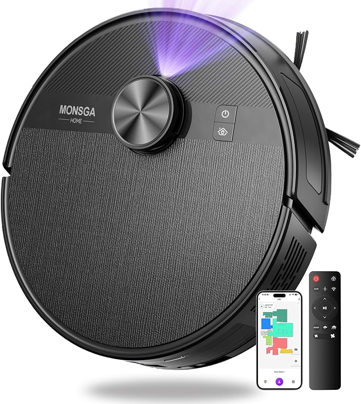 MONSGA MS1 Robot Vacuum Black - outlet/retourdeal