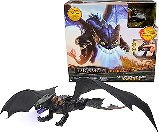 How To Train Your Dragon - Hoe Tem Je Een Draak - Ultieme Plasmastoot Tandloos Actiefiguur 63,5 cm met Licht en Geluid - Speelgoed