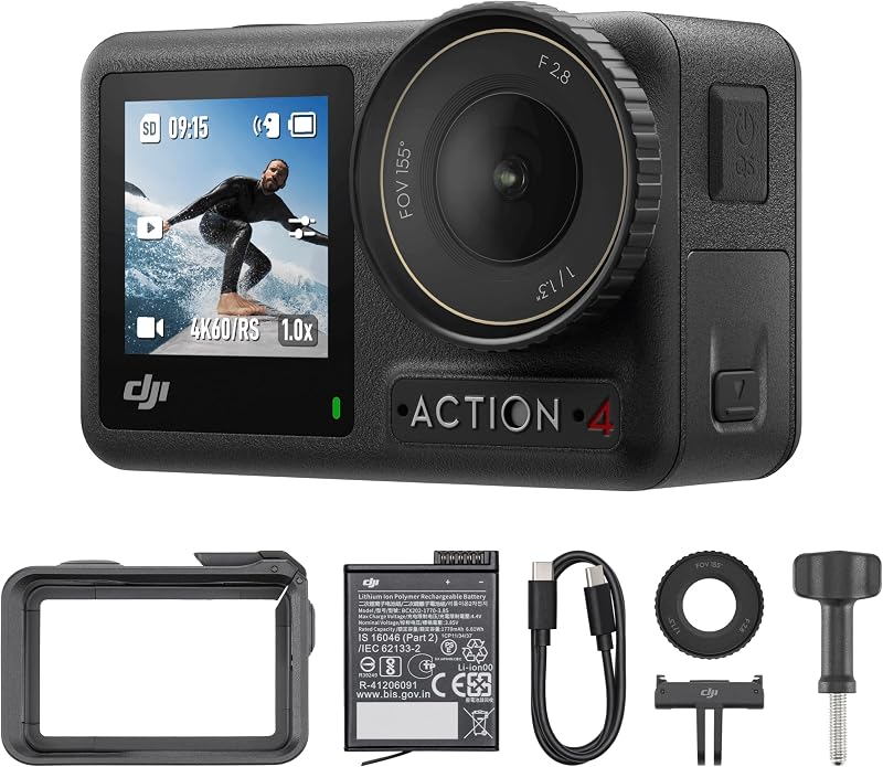 DJI Osmo Action 4 Essential Combo -4K /120 fps waterdichte - outlet/retourdeal