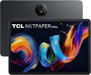 TCL NXTPAPER 11 Plus tablet, display NXTPAPER 4.0 11,5 inch 2,2 K, geïntegreerde AI, 256 GB ROM, RAM-uitbreiding 8 GB + 8 GB, batterij met 8000 mAh, snel opladen, Android 15, donkergrijs