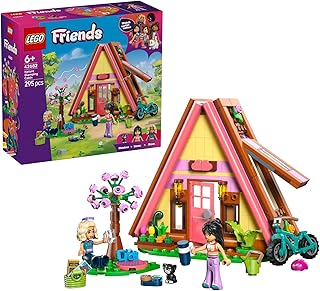 LEGO Friends Glampinghut in de Natuur - Fantasierijk Bouwpakket voor Kinderen vanaf 6 Jaar - Hut met 2 Poppetjes en Speelgoed Dieren Figuur van Kat - Cadeau voor Meisjes en Jongens - 42682