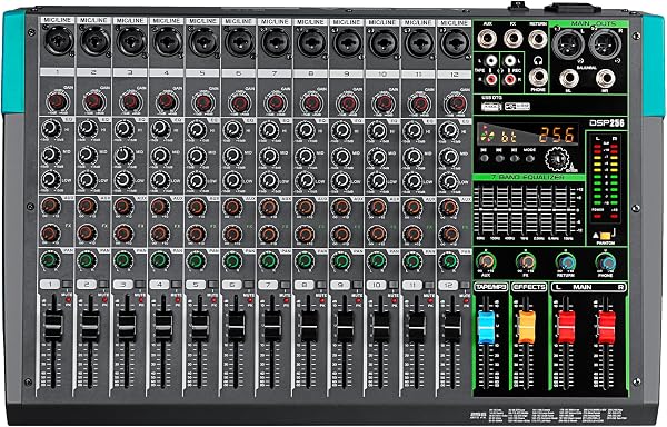 Depusheng PA12 Professionele Audio Mixer Soundboard Console Bureau - tweedehands - als nieuw — outlet/retourdeal