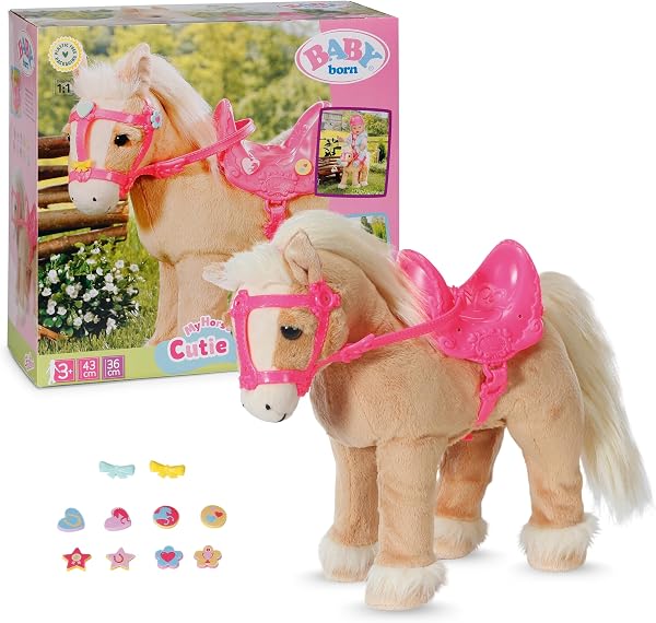 BABY born Mijn paard Cutie met Click & Play en draagbox - tweedehands - als nieuw — outlet/retourdeal