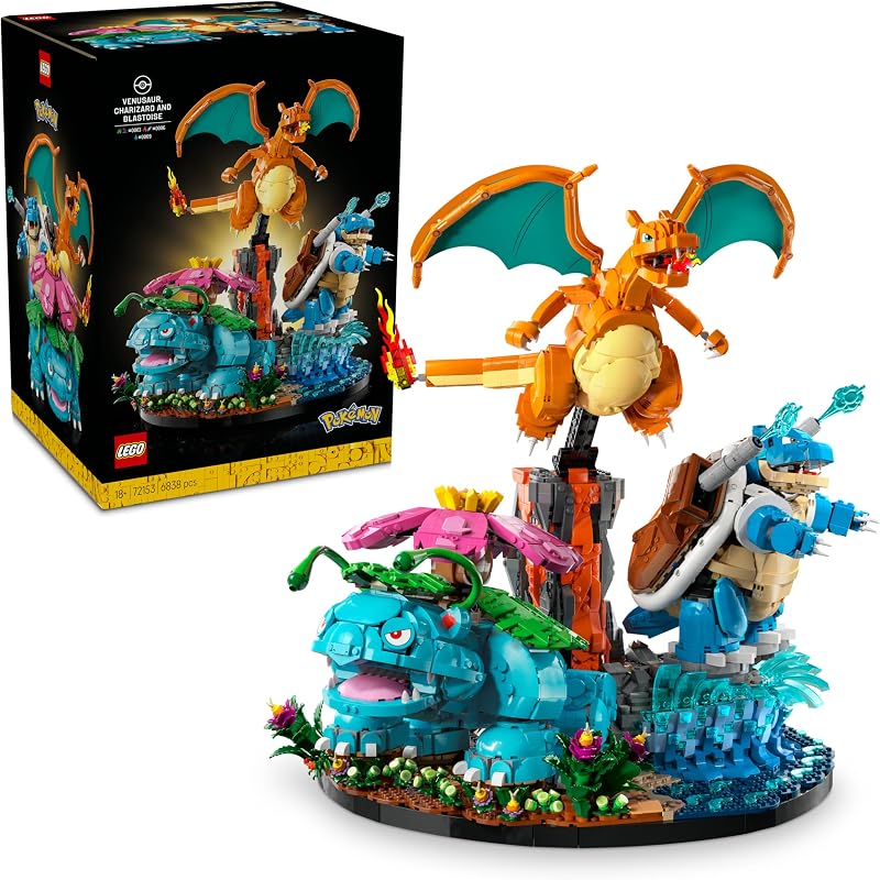 LEGO Pokémon Venusaur Charizard en Blastoise 3D Bouwpakket voor - outlet/retourdeal