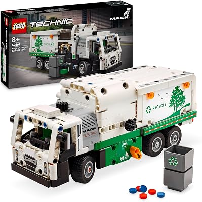 LEGO Technic Mack LR Electric vuilniswagen Speelgoed voor Kinderen, Creatief Vrachtwagen Cadeau voor Jongens en Meisjes vanaf 8 jaar die van Recycling en Voertuigen Houden 42167