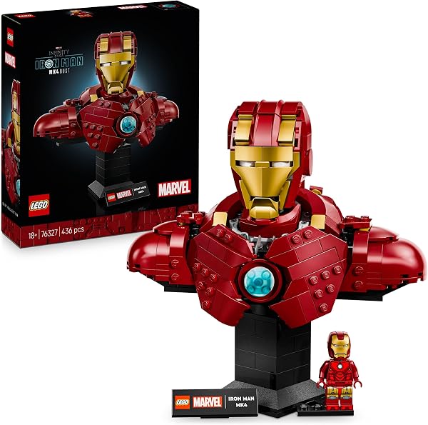 LEGO Marvel Iron Man MK4 Buste Bouwpakket voor Volwassenen met Tony - outlet/retourdeal