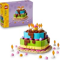 LEGO Verjaardagstaart Knutselpakket voor Kinderen met Speelgoed Taart - outlet/retourdeal