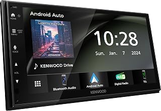 KENWOOD DMX5023DABS - 17,3 cm WSVGA (1024 x 600px) Moniceiver met DAB+/FM, CarPlay, Android Auto, Apple & Android USB-mirroring, Bluetooth, capacitief touchpaneel, DSP, 4 x 50 watt, 3 x Pre-Out 2,5 V