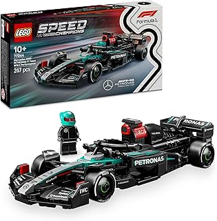LEGO Speed Champions Mercedes-AMG F1 W15 racewagen Auto Speelgoed voor 10 jaar en Ouder met Collectible Formule 1 Coureur Minifiguur, Bouwpakket voor Kinderen, Jongens, Meisjes en Volwassenen 77244