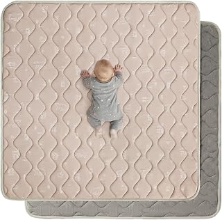 Fortella Soft Baby Speelmat voor op de Vloer – Comfortabele Speelmat voor Kinderen, Baby’s, Peuters en Pasgeborenen – Niet-giftige, Draagbare Kruipmat, 120x120 cm (Forest Brown)