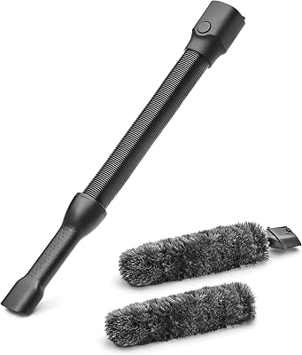 AEG AKIT22 Duster Kit (buigzame plumeau, zuigslang, reiniging van gevoelige voorwerpen, krasvrij afstoffen, stofzuigeropzetstuk, wasbaar, voor AEG 8000 accustofzuiger, grijs/zwart)