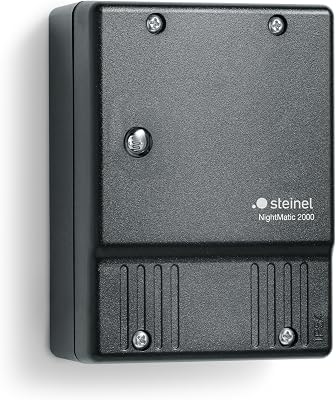 Steinel Schemerschakelaar met lichtsensor NightMatic 2000, schemersensor voor buiten, automatische verlichting, IP54, kleur: zwart