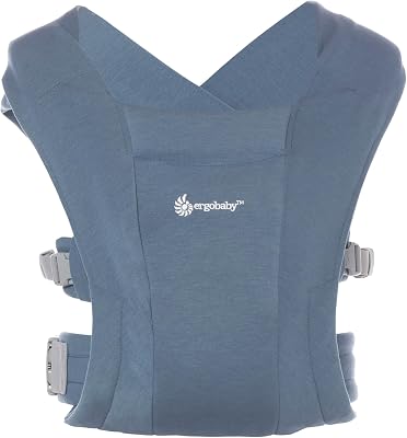 Ergobaby Embrace - Ergonomische Draagzak Voor Pasgeborenen, Ondersteunende Heupriem Voor Een Gelijkmatige Gewichtsverdeling, Compact, Licht en Gemakkelijk Vast Te Maken - Oxford Blauw