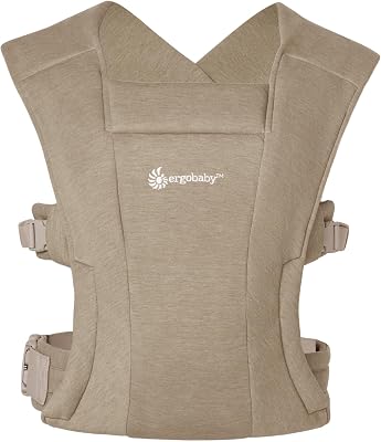 Ergobaby Embrace Ergonomische Draagzak voor Pasgeborenen Ondersteunende Heupriem voor een Gelijkmatige Gewichtsverdeling Compact Licht en Gemakkelijk Vast te Maken Soft Olive