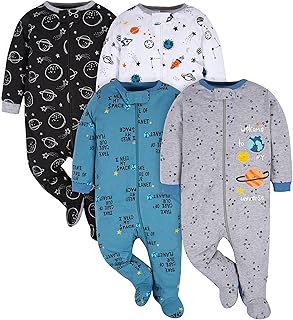 Gerber® Unisex Baby 4 Pack Sleep 'N Play Footie Pajamas