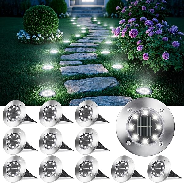 Outdoor Solar Garden Lights - tweedehands - als nieuw — outlet/retourdeal