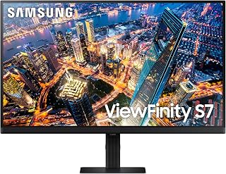 Samsung Monitor ViewFinity S7 S27D702, Flat, 27 inch, 3840 x 2160 UHD 4K, HDR10, 60 Hz, 5 ms, HDMI, DisplayPort, Audio-ingang, PIP, PBP, eenvoudige installatie