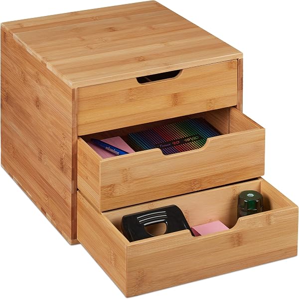 Relaxdays bureau organizer bamboe - tweedehands - als nieuw — outlet/retourdeal