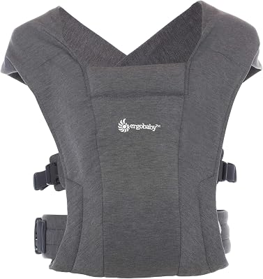 Ergobaby Embrace - Ergonomische Draagzak voor Pasgeborenen, Ondersteunende Heupriem voor een Gelijkmatige Gewichtsverdeling, Compact, Licht en Gemakkelijk Vast te Maken - Heather Grijs