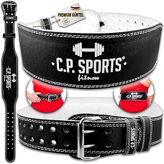 C.P.Sports Gewichthefriem XXS - XXXXXXL - leer - bodybuilding riem, trainingsriem, gewichtheffer riem heren dames