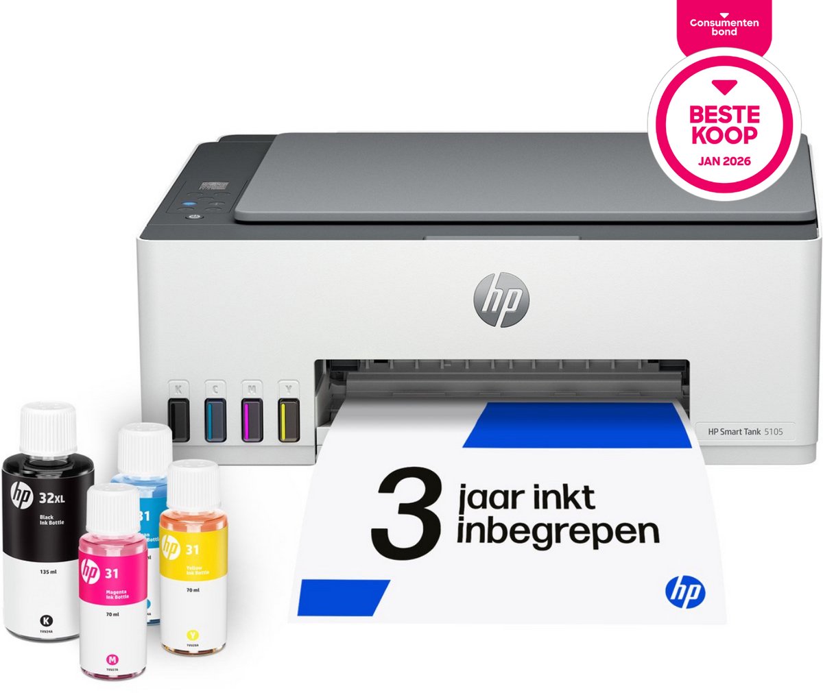 HP Smart Tank 5105 All-in-One Kleurenprinter - refurbished — outlet/retourdeal