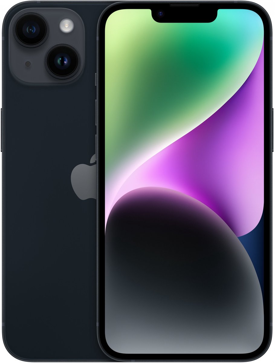 Apple iPhone 14 128GB Middernacht - refurbished — outlet/retourdeal