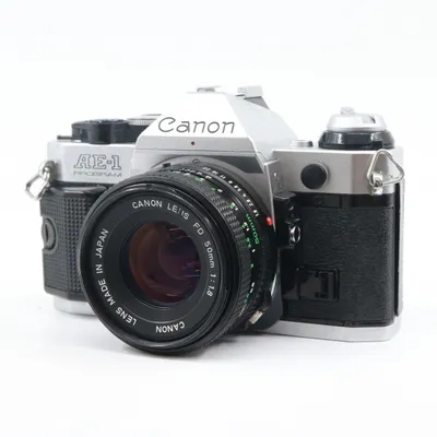 Canon AE-1 Program zilver + FD 50mm f/1.8 occasion